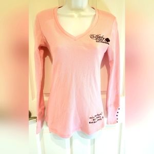 Ladies pink Harley Davidson long sleeve medium